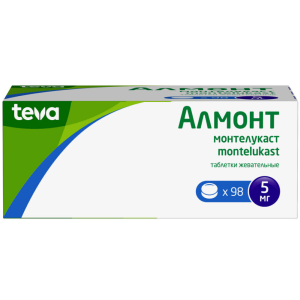 Купить: Алмонт 5 мг 98 шт таблетки жевательные