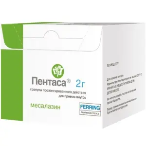 Купить Пентаса 2 г 60 шт гранулы с пролонгированным высвобождением для приема внутрь