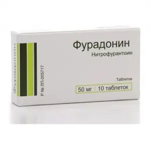 Купить Фурадонин 50 мг 10 шт таблетки