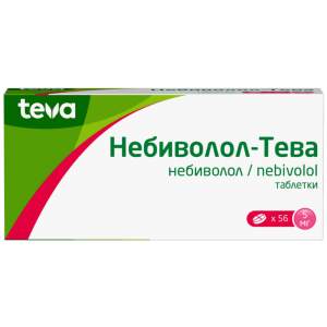 Купить: Небиволол-Тева 5 мг 56 шт таблетки