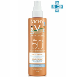 Купить: Vichy Capital Soleil SPF 50+ 200 мл спрей для детей суперводостойкий солнцезащитный