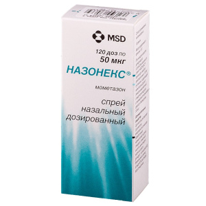 Купить Назонекс спрей наз доз 50мкг/доз 120ДОЗ 18г