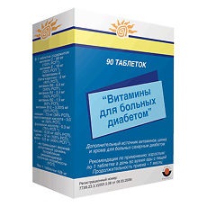 Купить: Витамины Для Больных Диабетом таблетки 400мг №90