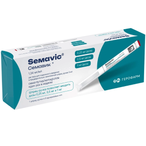 Купить: Семавик 1,34 мг/мл 3 мл 1 шт раствор для подкожного введения шприц-ручка + иглы 9 шт