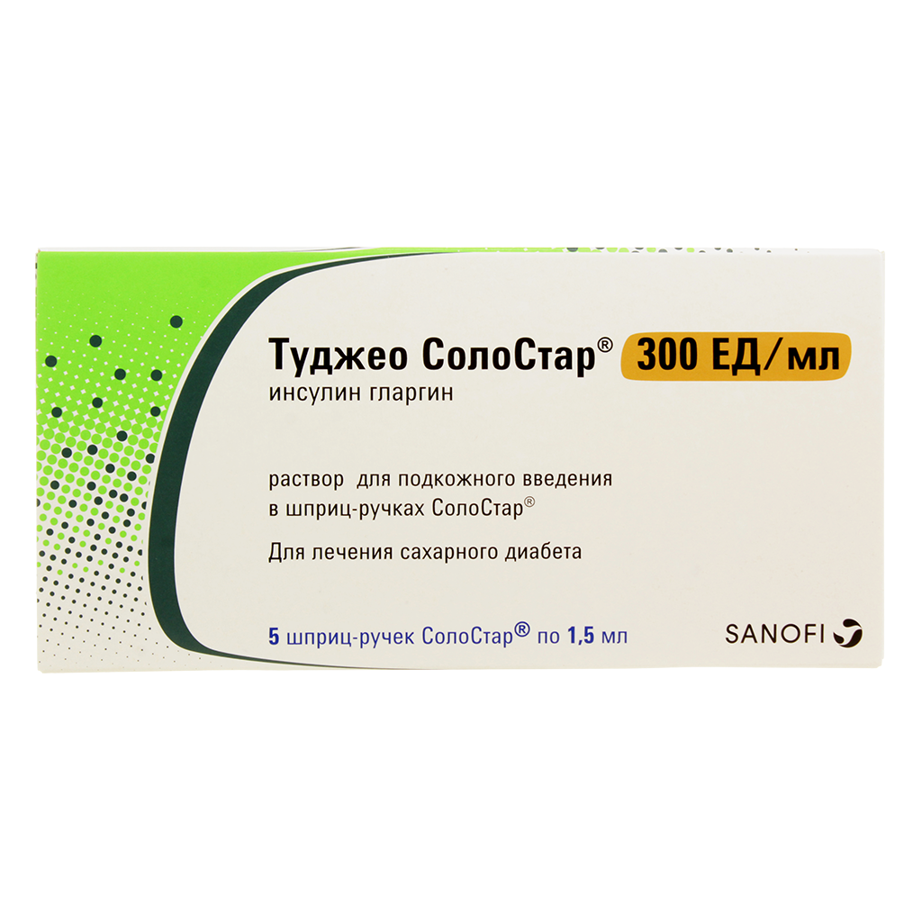 Купить Туджео СолоСтар 300 ЕД/мл 1,5 мл 5 шт раствор для подкожного введения шприц-ручка