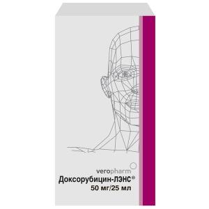 Купить: Доксорубицин-ЛЭНС 2 мг/мл 25 мл 1 шт концентрат для приготовления раствора для внутриартериального внутривенного и внутрипузырного введения
