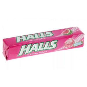 Купить: Halls 25 г карамель леденцовая арбуз