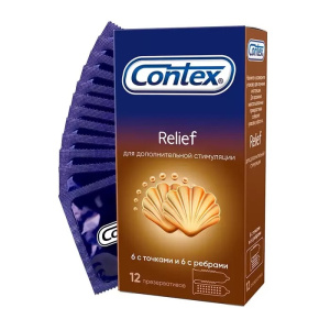 Купить Contex Relief презервативы рельефные 12 шт.