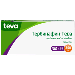 Купить: Тербинафин-Тева 250 мг 28 шт таблетки
