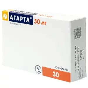 Купить Агарта 50 мг 30 шт таблетки