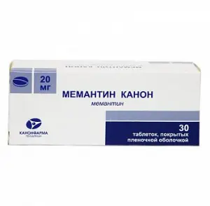 Купить Мемантин-Канон 20 мг 30 шт таблетки покрытые пленочной оболочкой