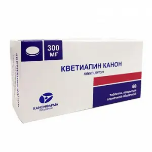 Купить Кветиапин-Канон таб ппо 300мг №60