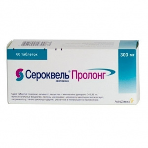 Купить: Сероквель Пролонг 300 мг 60 шт таблетки с пролонгированным высвобождением покрытые пленочной оболочкой