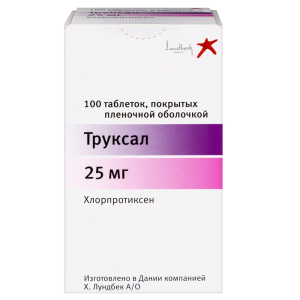 Купить: Труксал 25 мг 100 шт таблетки покрытые пленочной оболочкой