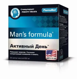 Купить Man's formula Активный день 630 мг 30 шт капсулы