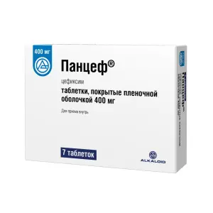 Купить Панцеф 400 мг 7 шт таблетки покрытые пленочной оболочкой