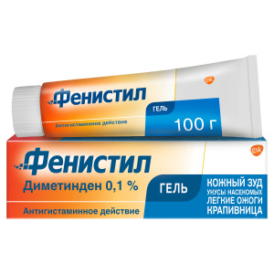 Купить: Фенистил 0,1 % 100 г гель