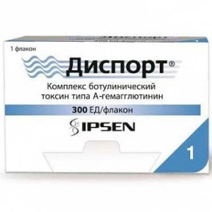 Купить: Диспорт 300 ЕД 3 мл 1 шт лиофилизат для приготовления раствора для инъекций флакон