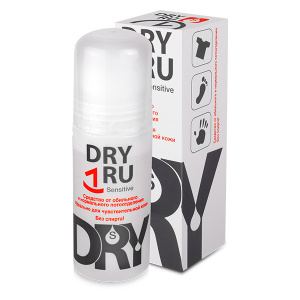 Купить: Dry Ru Sensitive 50 мл средство от обильного потоотделения без спирта