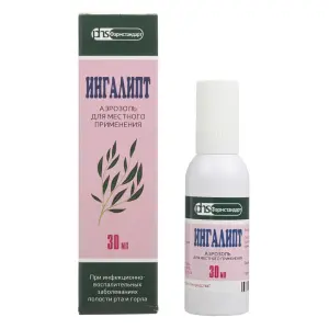 Купить Ингалипт 30 мл аэрозоль для местного применения