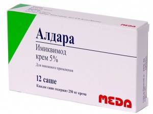 Купить: Алдара крем 5% пак 250мг №12