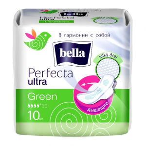Купить: Bella Perfecta Ultra 10 шт прокладки гигиенические зеленый