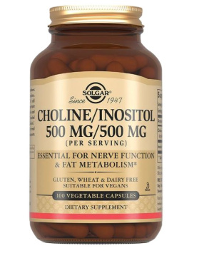 Купить: Solgar Холин/Инозитол 500 мг/500 мг 100 шт капсулы