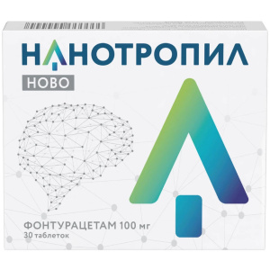 Купить: Нанотропил Ново 100 мг 30 шт таблетки