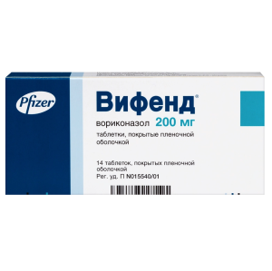 Купить: Вифенд 200 мг 14 шт таблетки покрытые пленочной оболочкой