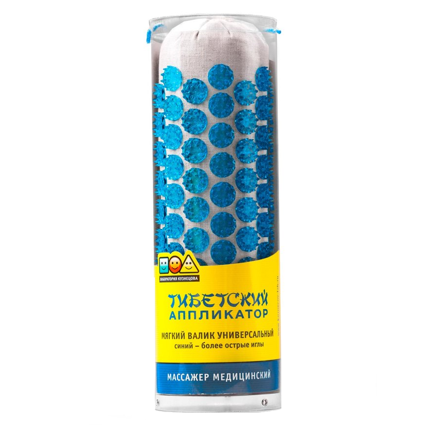 Купить Тибетский аппликатор валик мягкий универсальный синий