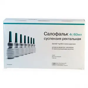 Купить Салофальк 4 г/60 мл 7 шт суспензия ректальная