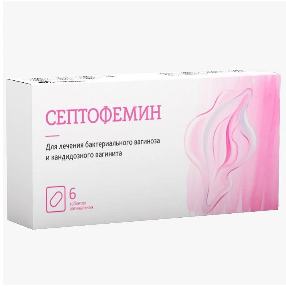 Купить Септофемин 6 шт таблетки вагинальные