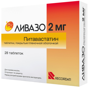 Купить: Ливазо 2 мг 28 шт таблетки покрытые пленочной оболочкой