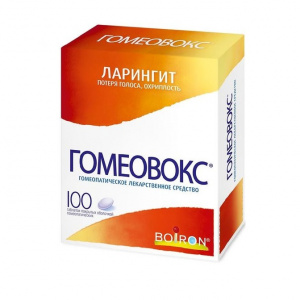 Купить Гомеовокс таблетки гомеопатические покрытые оболочкой №100