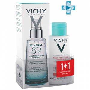 Купить: Vichy Mineral 89 гель-сыворотка д/лица 75мл + мицеллярн лосьон д/чувств кожи 100мл