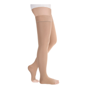 Купить: Крейт Luomma Idealista KR-393W чулки 2 класс компрессии открытый носок широкое бедро размер L карамель