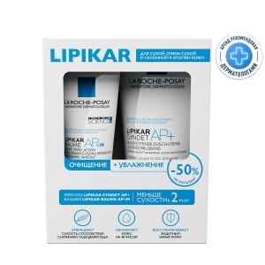 Купить: La Roche-Posay Lipikar+ набор АР+М 75 мл бальзам + Syndet  АР+ 200 мл  крем-гель