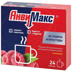 Купить АнвиМакс 5 г 24 шт порошок для приготовления раствора для приема внутрь малина