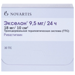 Купить: Экселон 9,5 мг/24 ч 30 шт трансдермальная терапевтическая система