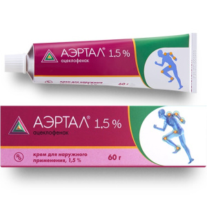 Купить: Аэртал 1,5% 60 г крем