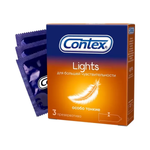 Купить Contex Lights презервативы особо тонкие 3 шт.