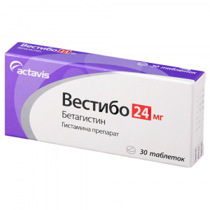 Купить: Вестибо 24 мг 30 шт таблетки