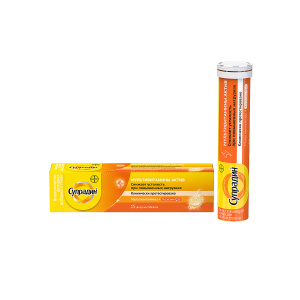 Купить: Супрадин Мультивитамины актив 15 шт таблетки шипучие