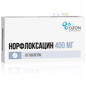 Купить: Норфлоксацин 400 мг 10 шт таблетки покрытые пленочной оболочкой