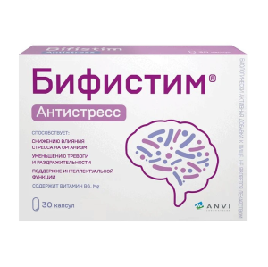 Купить: Бифистим Антистресс + MG, B6 0,45 г 30 шт капсулы