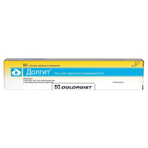 Купить: Долгит 5 % 50 г гель для наружного применения