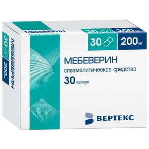 Купить: Мебеверин  капс пролонг 200мг №30