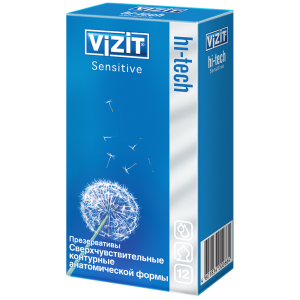 Купить Vizit Hi-Tech Sensitive 12 шт презервативы сверхчувствительные