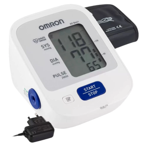 Купить: Omron M2 Basic HEM-7121-ALRU тонометр автоматический плечевой с адаптером и универсальной манжетой 22-42 см
