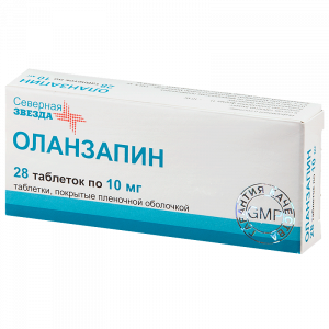 Купить: Оланзапин-СЗ 10 мг 28 шт таблетки покрытые пленочной оболочкой